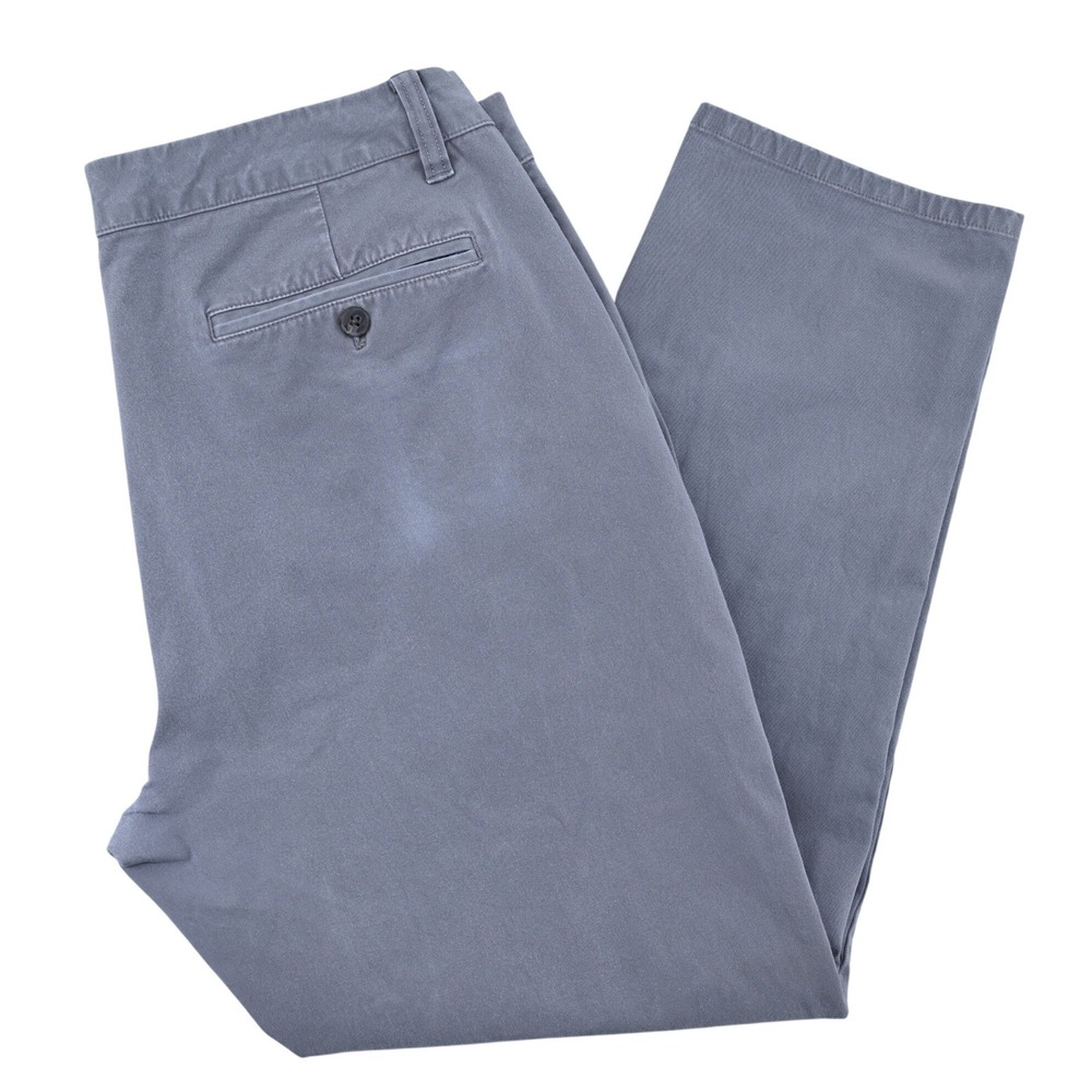 Bonobos Washed Chino Pants Grey Floral Lining Mens 35x28 Slim Fit Slacks